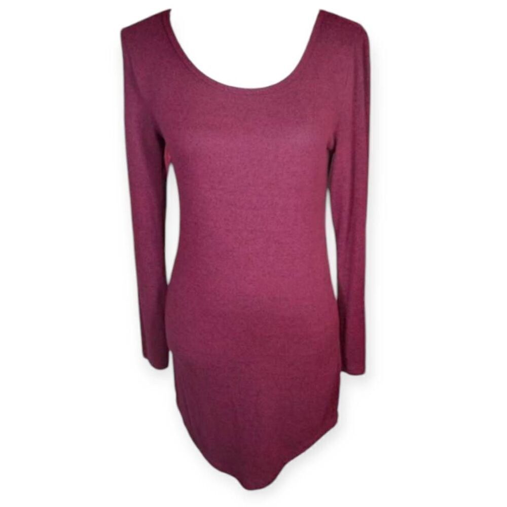 NO BOUNDARIES BURGUNDY DRESS SZ.M EUC.